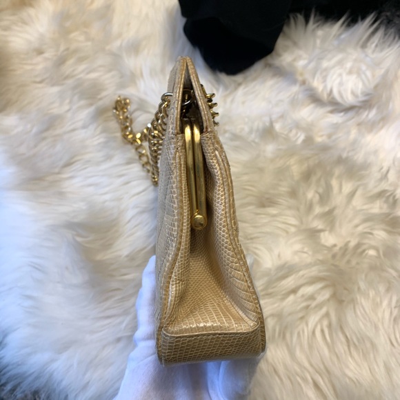 Vintage Chanel lizard skin mini chain bag - Picture 6 of 11